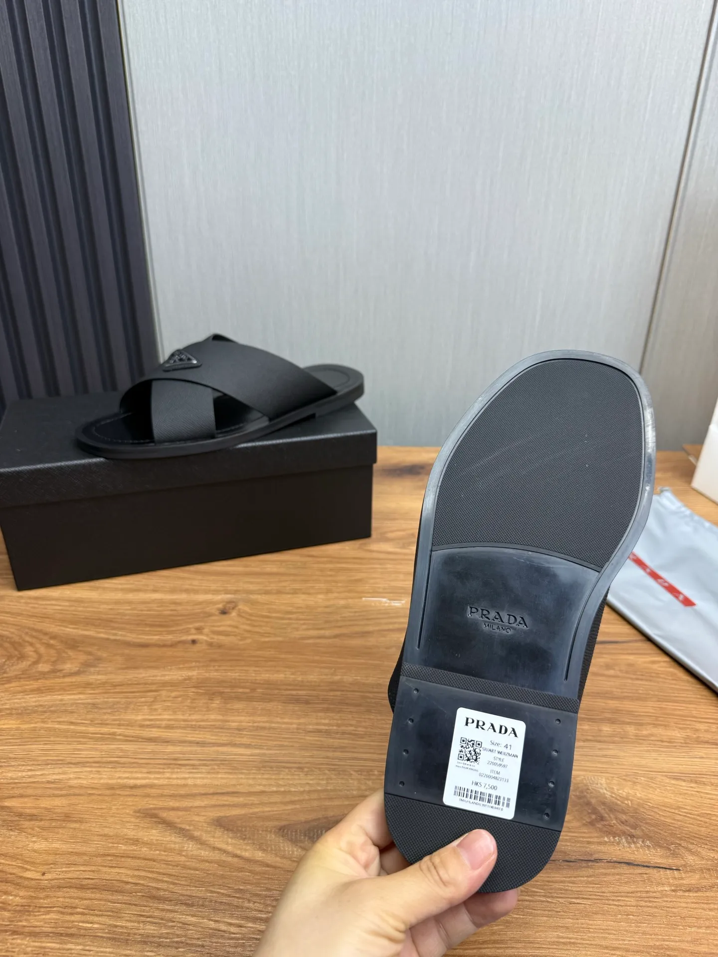 Factory price 340💰 ＰＲＡＤＡPrada - popular men's slippers hot sale 🔥 🩴Official website one to one production 38-45 sizes 45 46 🉑️Customized!